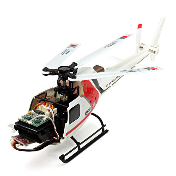 XK K123 6CH AS350 - Brushless Scale RC Helicopter BNF/RTF Mode 2 - Perfect for Remote Control Enthusiasts