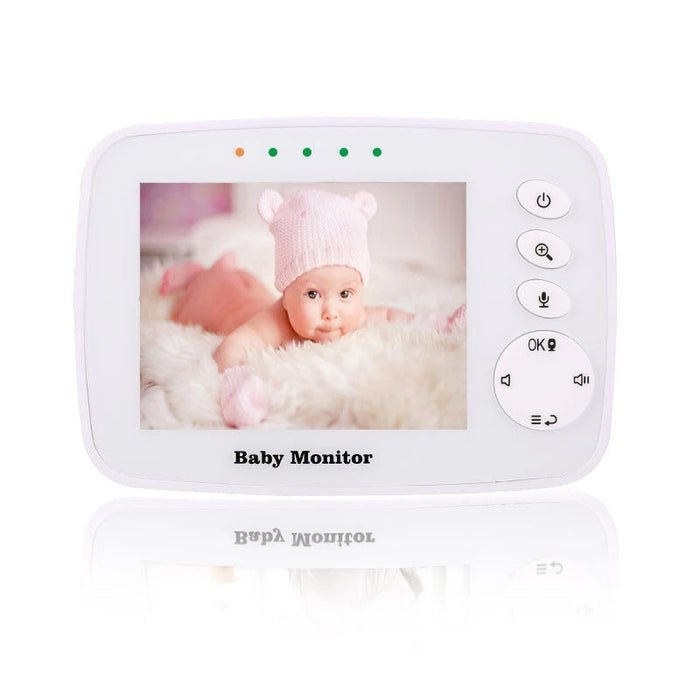 SM32 Wireless Video Baby Monitor - 3.2 Inch LCD Screen, Two Way Audio, Night Vision, Temperature Monitoring - Ideal for Secure Baby Surveillance and Communication