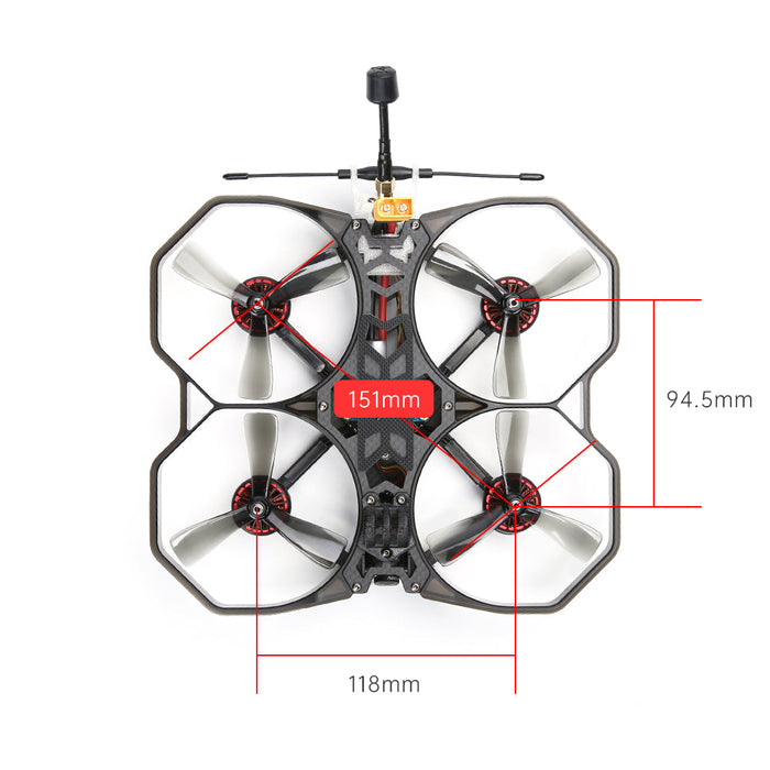 iFlight Protek35 Analog - 3.5" 4S Cinewhoop FPV Racing Drone PNP/BNF with RaceCam R1 & Succex Micro Force VTX - 2203.5 3600KV Motor, Beast AIO F7 45A ESC for Enthusiasts & Racers