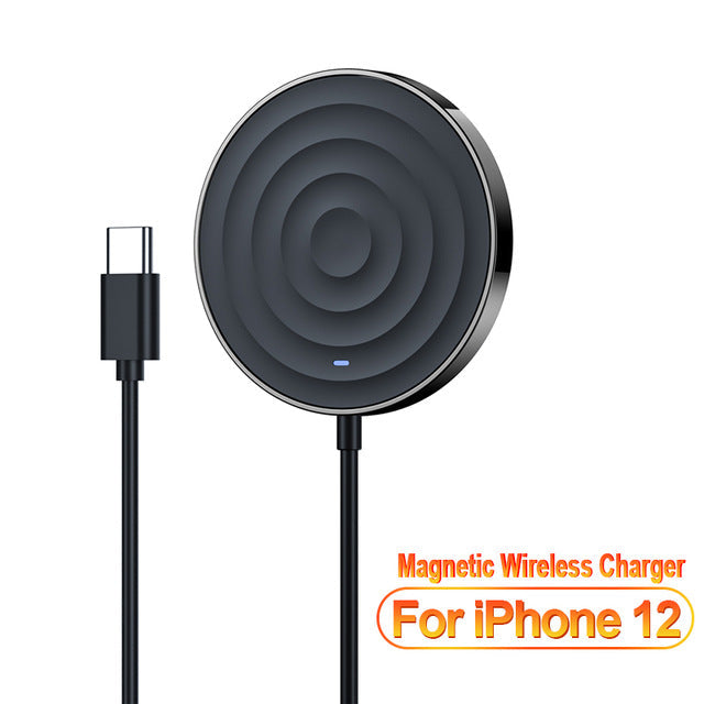 Essager 15W QI Magnetic Wireless Charger - Fast Charging Pad for iPhone 12 Series, Samsung S21, Galaxy Note S20 Ultra, Huawei Mate40, OnePlus 8 Pro - Ideal for Smartphone Users Needing Quick Charge