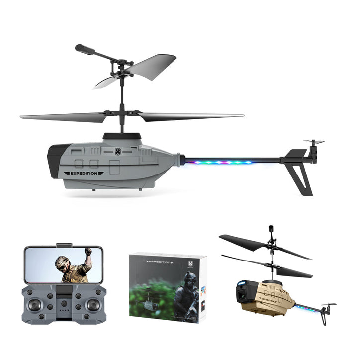 KY202 Black Bee - 4CH 6-Axis 4K Dual Camera RC Helicopter with Air Gesture, Obstacle Avoidance & Intelligent Hover - Perfect for Beginners and Drone Enthusiasts