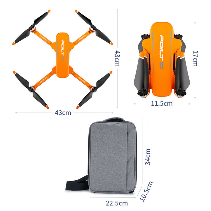 JJRC X17 GPS Drone - 6K ESC HD Camera, 2-Axis Gimbal, 5G WiFi FPV, Optical Flow Positioning, Brushless Foldable Quadcopter RTF - Ideal for Aerial Photography Enthusiasts