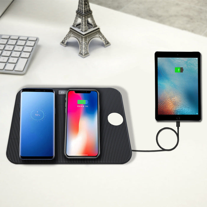 Bakeey 10W 7.5W 4-in-1 - Foldable Wireless Charging Dock Station Stand for Mobile Phones - Ideal for Multiple Devices and Easy Storage