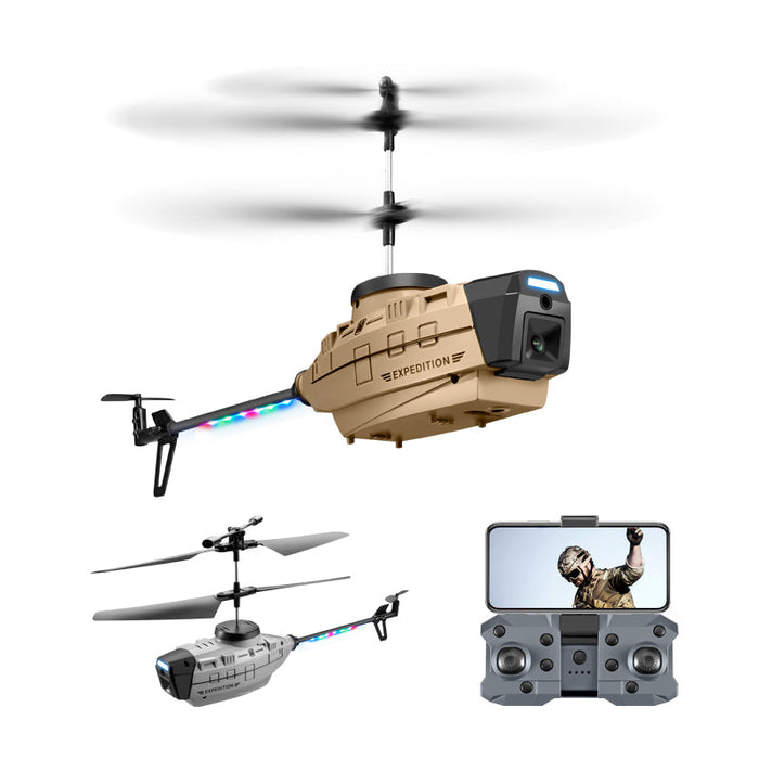 KY202 Black Bee - 4CH 6-Axis 4K Dual Camera RC Helicopter with Air Gesture, Obstacle Avoidance & Intelligent Hover - Perfect for Beginners and Drone Enthusiasts