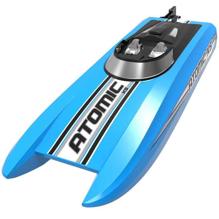 Volantexrc 795-5 ATOMIC XS - 2.4G 2CH Mini RC Boat with 30km/h Speed, Waterproof, Reverse, Water-Cooled System - Perfect for Pools and Lakes Toys