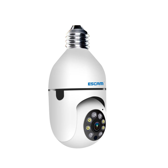 ESCAM PT208 E27 - 1080P WIFI Humanoid Tracking Camera with ONVIF, Two-Way Audio, Dual Light Night Vision - Ideal for Home Security and Surveillance