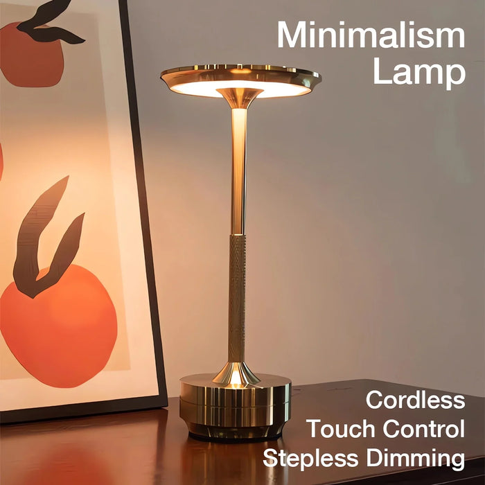 Cordless Modern Aura Table Lamp - Cordless Table Lamp with Touch Control & Modern Nordic Design