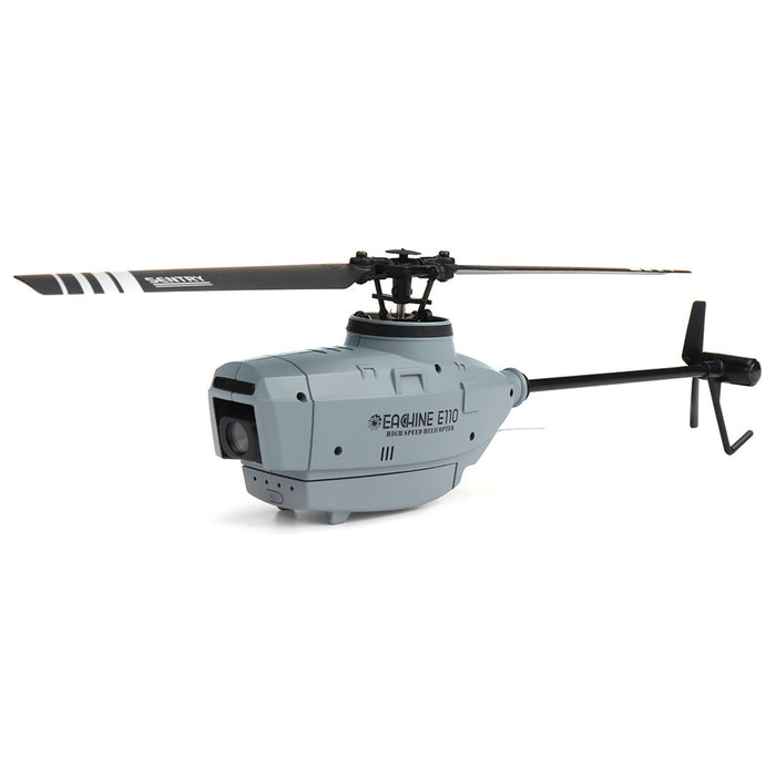 Eachine E110 - 2.4G 4CH 6-Axis Gyro 720P Camera RC Helicopter with Optical Flow Localization & Flybarless Scale - Perfect for Avid RC Enthusiasts and Beginners Alike