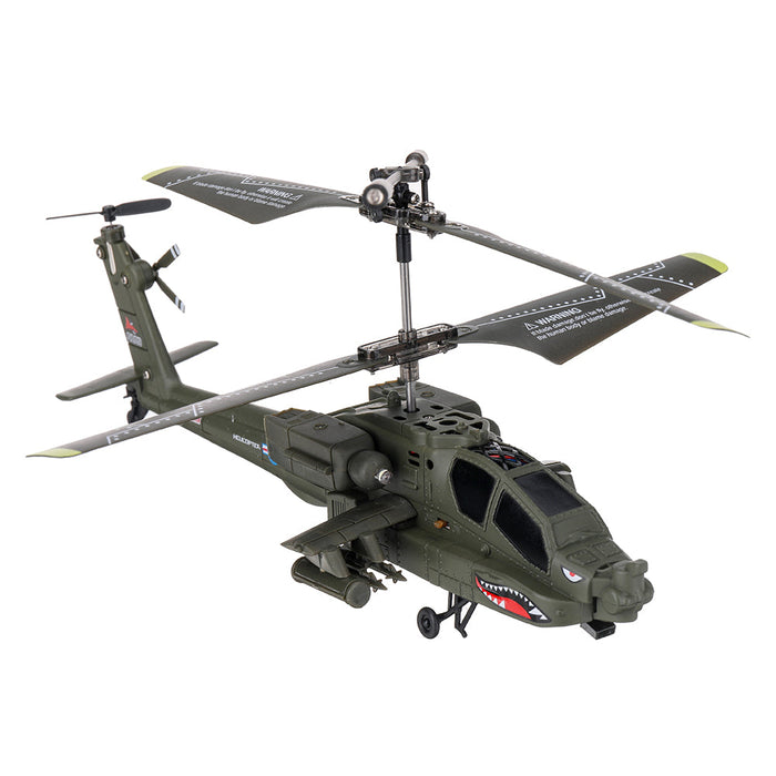 SYMA S109G - 3.5CH Beast RC Helicopter RTF AH-64 Military Model - Perfect Kids Toy for Indoor Flying Action