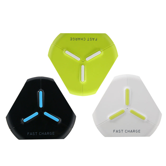 Q500 Wireless Charger Pad - Fast Qi Charging with LED Indicator - Compatible with Samsung S8, iPhone 8, iPhone X