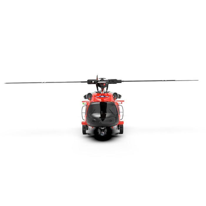 YXZNRC F09-S - 2.4G 6CH 6-Axis Gyro GPS Optical Flow 5.8G FPV Camera 1:47 Scale Flybarless RC Helicopter - Dual Brushless Motor for Enhanced Flight Stability