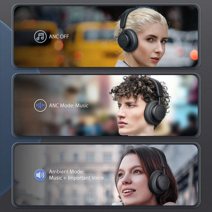 Blitzwolf® BW-ANC5 Bluetooth 5.0 Headset ANC Headphone Dual Active Noise Cancelling Hifi Stereo Bass HD Calls Elegant Wireless Headset