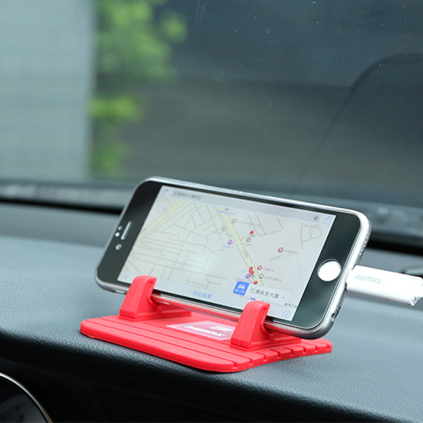 REMAX Non-Slip Soft Silicone Car Pad Desktop Mount Stand Charger Holder For iPhone For Samsung GPS