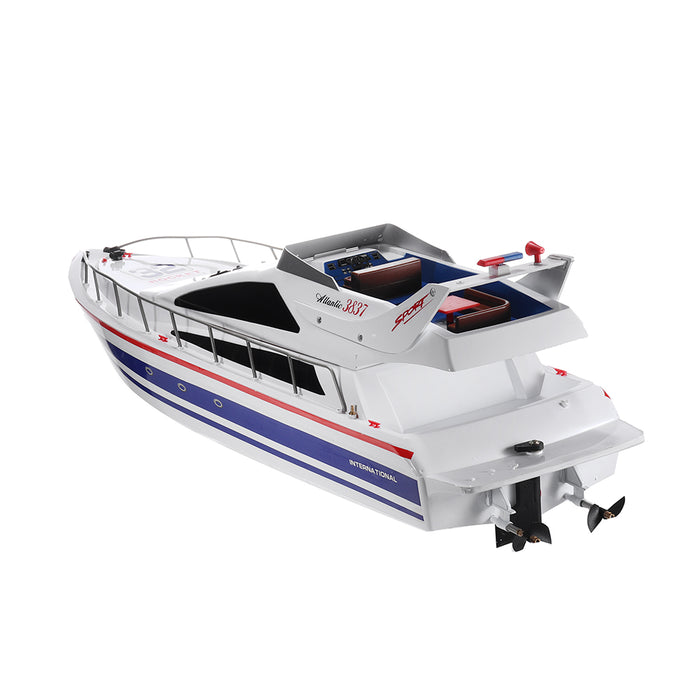 Heng Long 3837 2.4G RC Boat Double Motors High Speed Racing Ship Model Toys