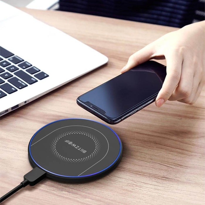 BlitzWolf® BW-FWC7 15W 10W 7.5W 5W Wireless Charger Fast Wireless Charging Pad For Qi-enabled Smart Phones for iPhone 11 SE 2020 For Samsung Galaxy Note 20 Ultra Huawei P40 Pro Mi10