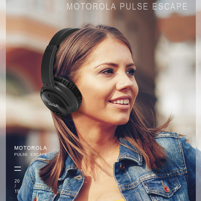 INSMA P1 Active Noise Cancelling bluetooth Headphone Flexible Handsfree Binaural Call Wired Headset With HD Mic