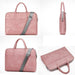 PU Leather Business Briefcase Laptop Bag Handbag Shoulders Storage Bag with Power Pack Bag for 15.6 17.3inch Notebook