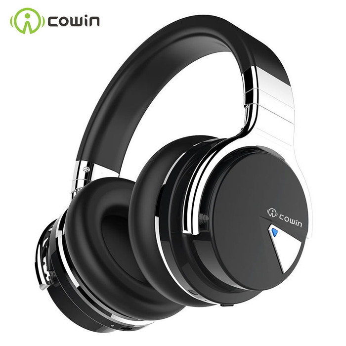 COWIN E7[Upgraded] Active Noise Cancelling Headphones Bluetooth Headphones Wireless Headset Over Ear 30 Hours Playtime with Mic