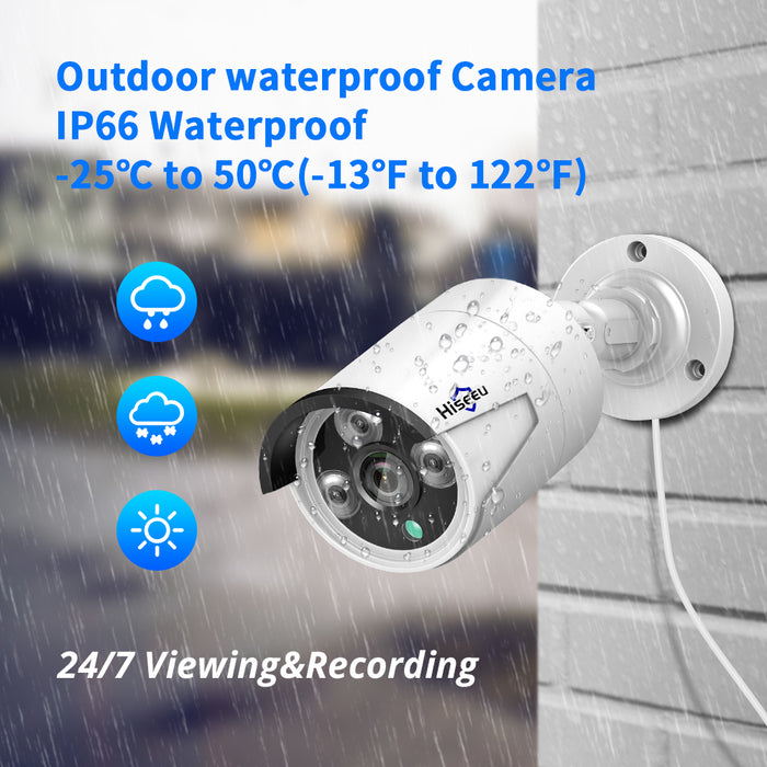 Hiseeu HB615 H.265 5MP Security IP Camera POE ONVIF Outdoor Waterproof IP66 CCTV P2P Video Camera