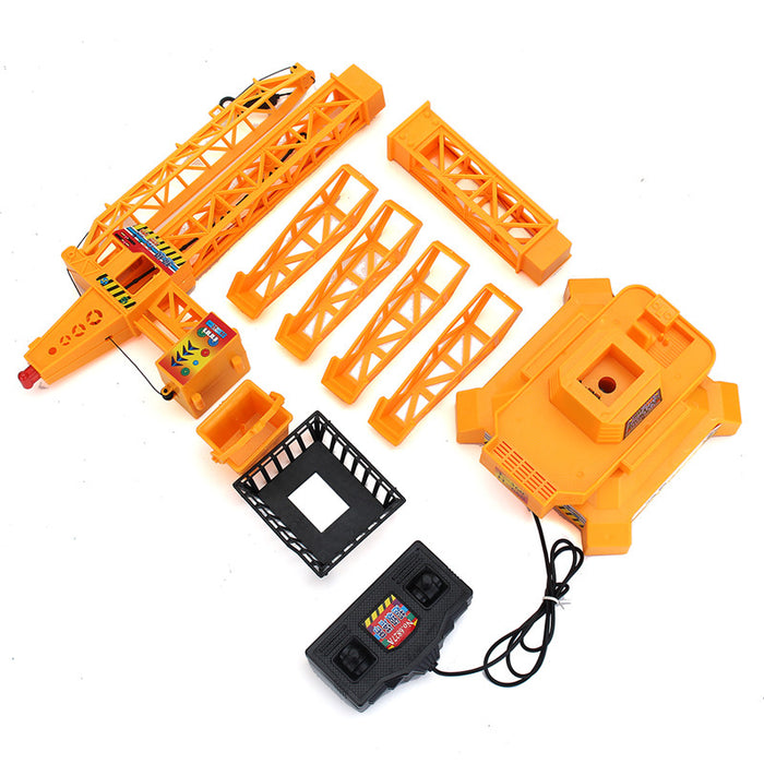 1/64 Remote Control Crane Hobby Kid Lift Construction Gift Toy With Accessories 