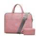 PU Leather Business Briefcase Laptop Bag Handbag Shoulders Storage Bag with Power Pack Bag for 15.6 17.3inch Notebook