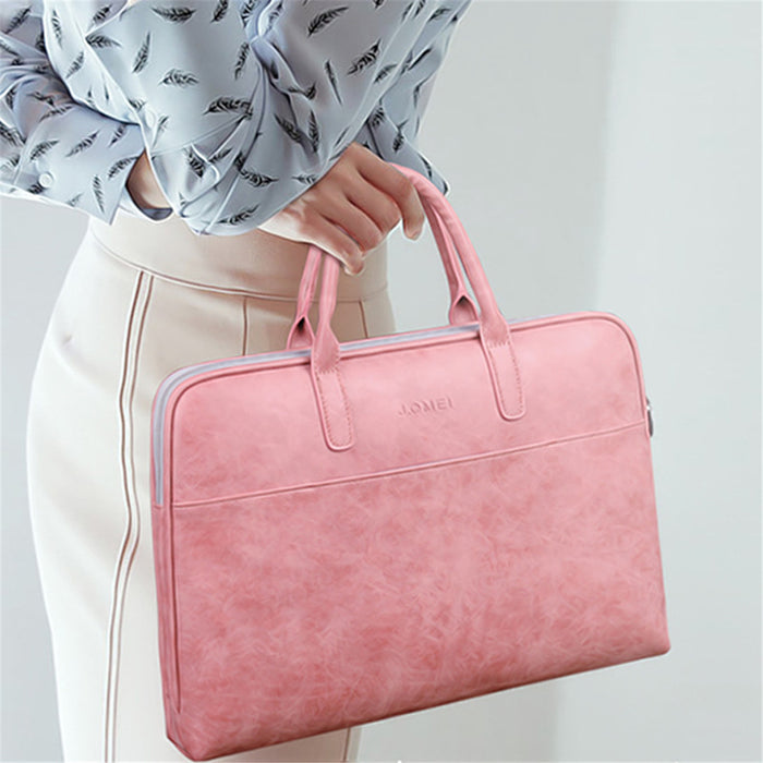 PU Leather Business Briefcase Laptop Bag Handbag Shoulders Storage Bag with Power Pack Bag for 15.6 17.3inch Notebook