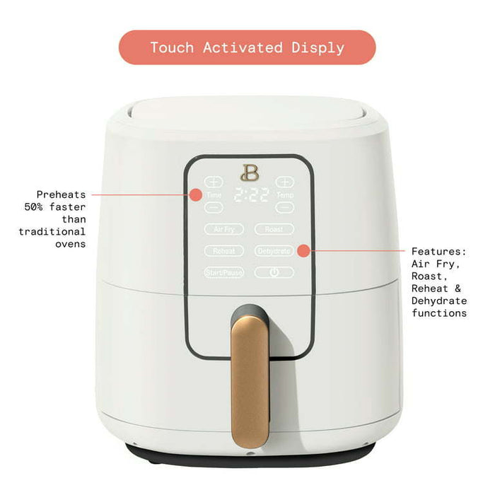 6-Quart Air Fryer: Advanced Digital Touchscreen for Efficient Everyday Cooking