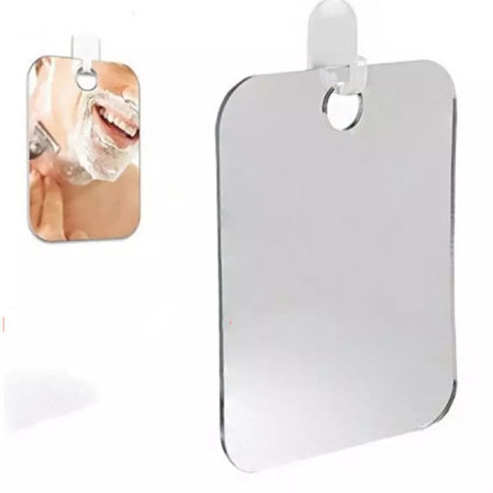 Anti Fog Shower Mirror Bathroom Fogless Fog Free Mirror Washroom Travel Shaving Mirror for Bathroom Accessories Shaving Mirror Tools