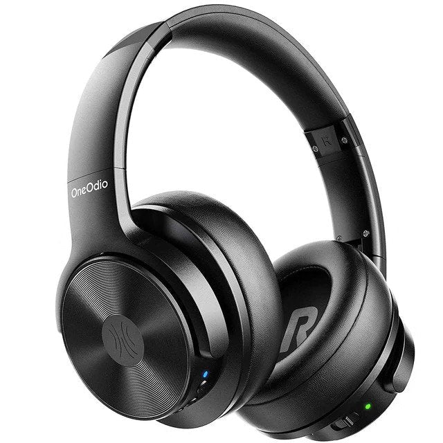 Oneodio A30 - Bluetooth 5.0 Active Noise Cancelling Wireless Headphones - Built-in Microphone, Type C Charging & Carry Case